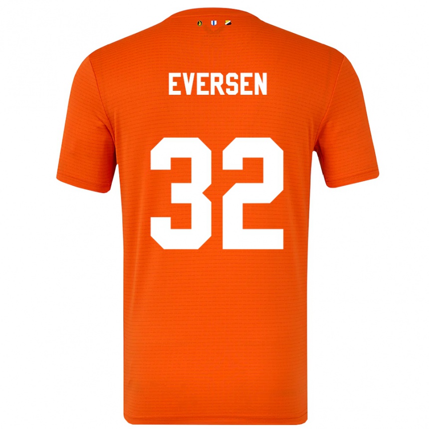 גברים כדורגל ג׳אסטין אברסן #32 כתום שחור חולצת שוער 2025/26