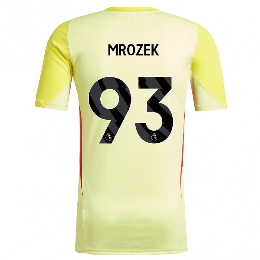גברים כדורגל פביאן מרוזק #93 צהוב אדום חולצת שוער 2025/26