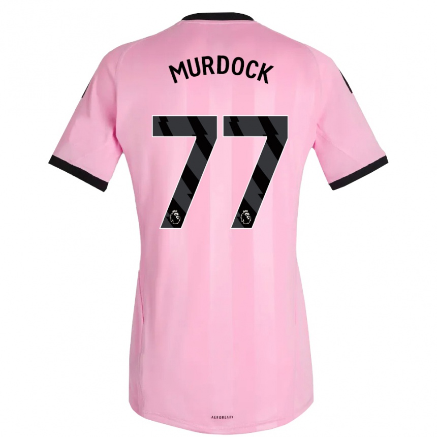 גברים כדורגל וויל מרדוק #77 ורוד שחור חולצת שוער 2025/26