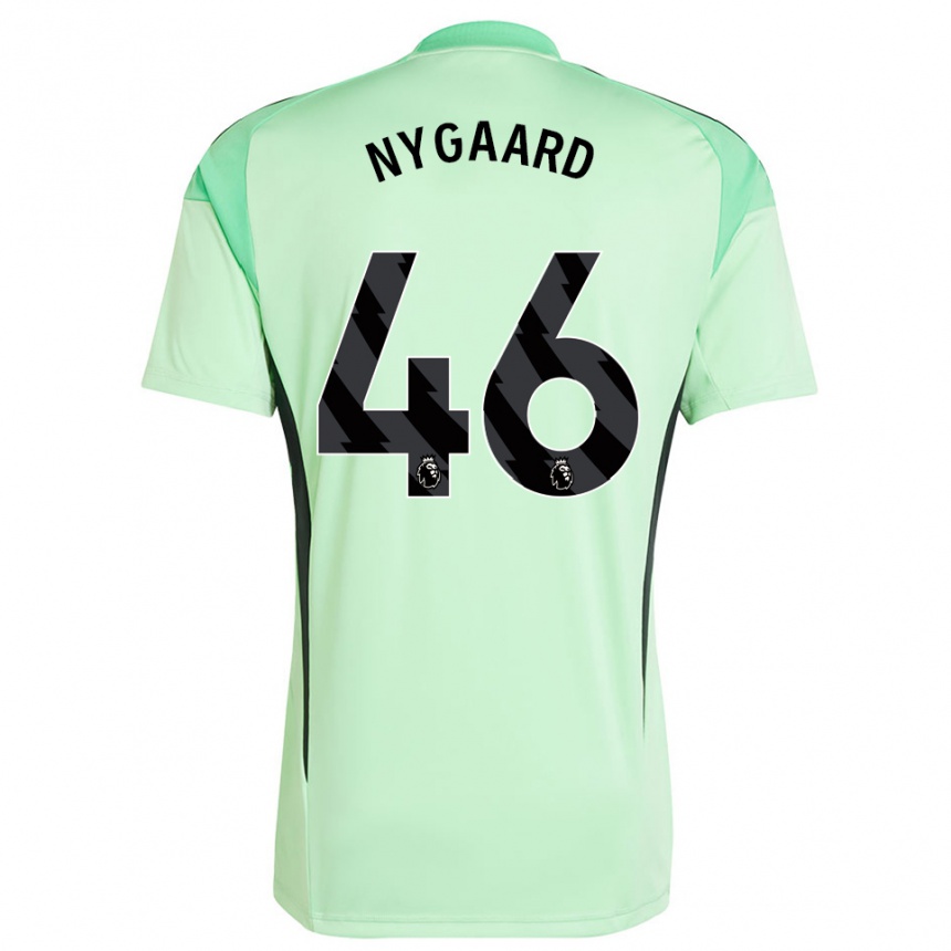גברים כדורגל לוקס מרטין ניגארד #46 ירוק בהיר שחור חולצת שוער 2025/26