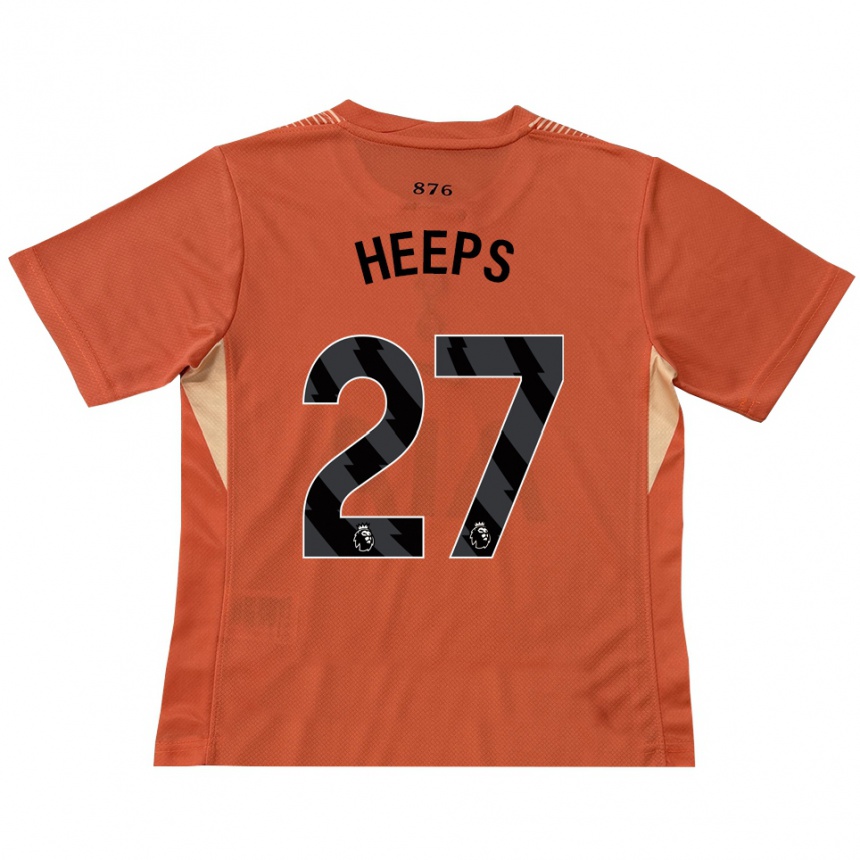 גברים כדורגל אלינור היפס #27 כתום שחור חולצת שוער 2025/26