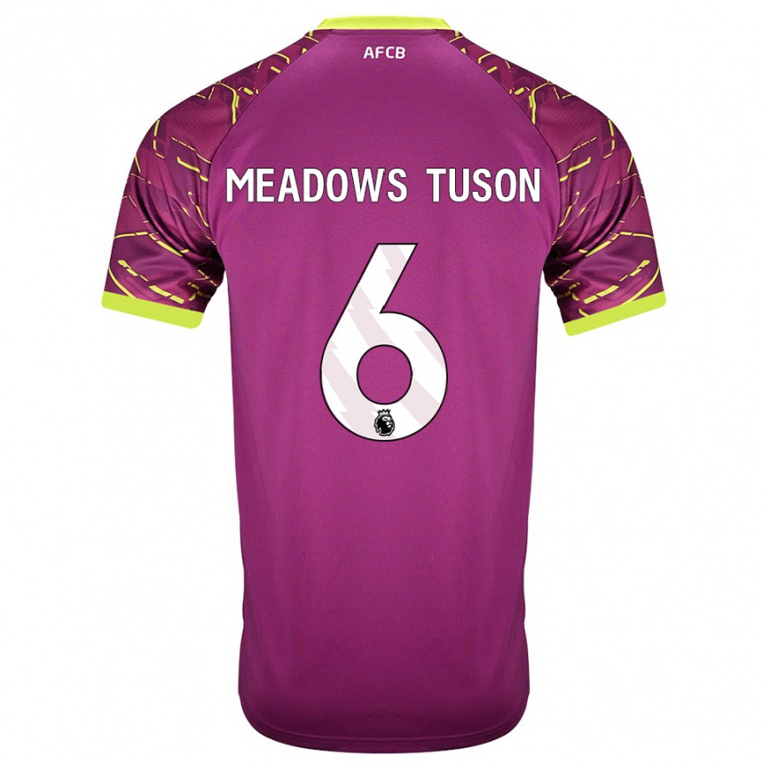 גברים כדורגל Freya Meadows Tuson #6 מג'נטה כהה חולצת שוער 2025/26