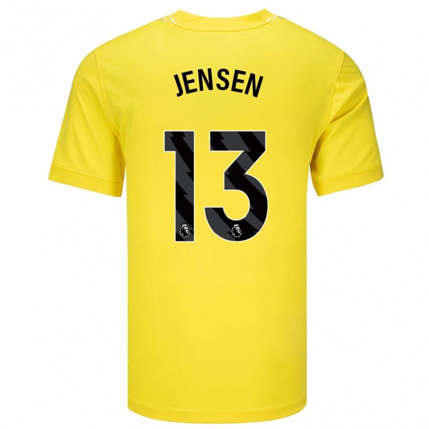 גברים כדורגל סבסטיאן ג'נסן #13 צהוב שחור חולצת שוער 2025/26