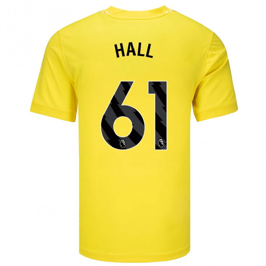 גברים כדורגל Steven Hall #61 צהוב שחור חולצת שוער 2025/26