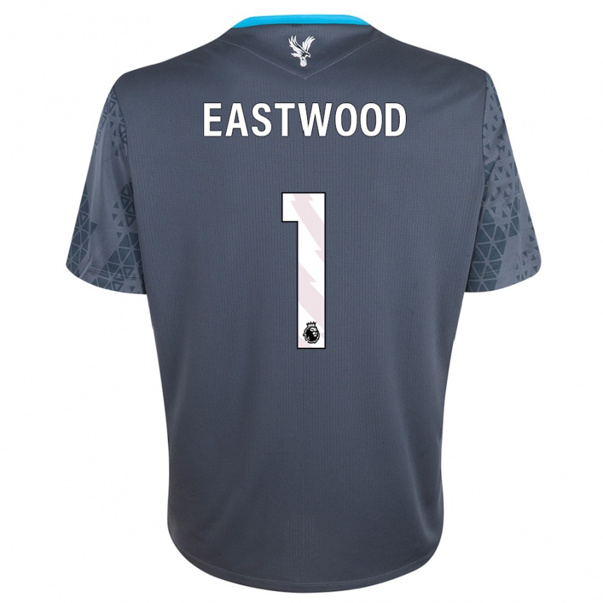 גברים כדורגל Billy Eastwood #1 אפור כהה לבן חולצת שוער 2025/26