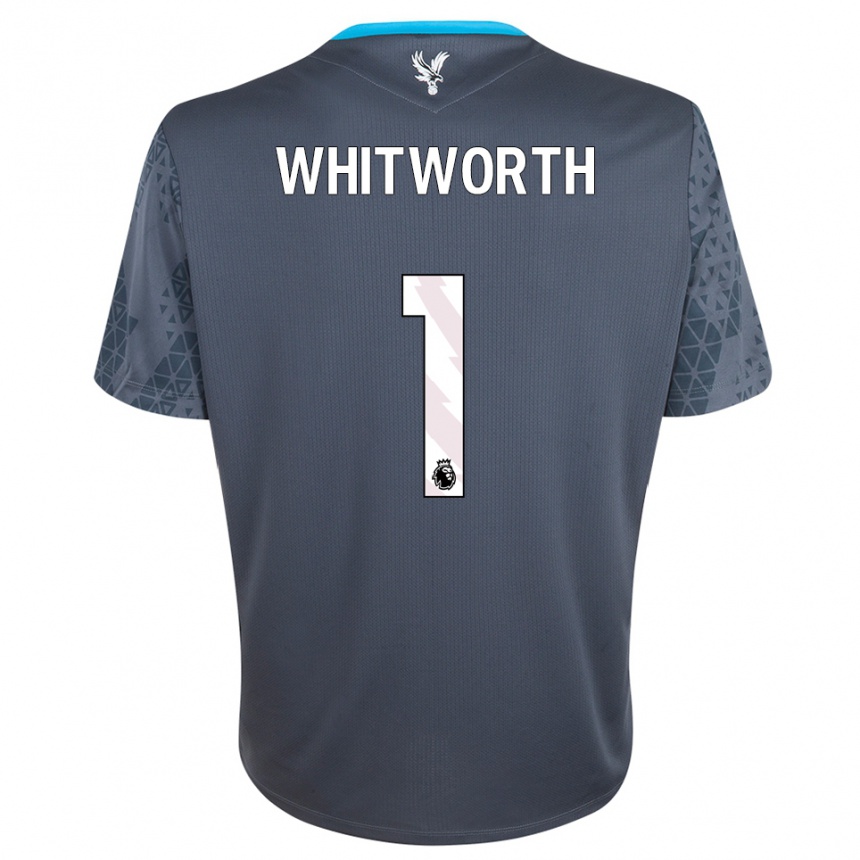 גברים כדורגל הארי ויטוורת׳ #1 אפור כהה לבן חולצת שוער 2025/26