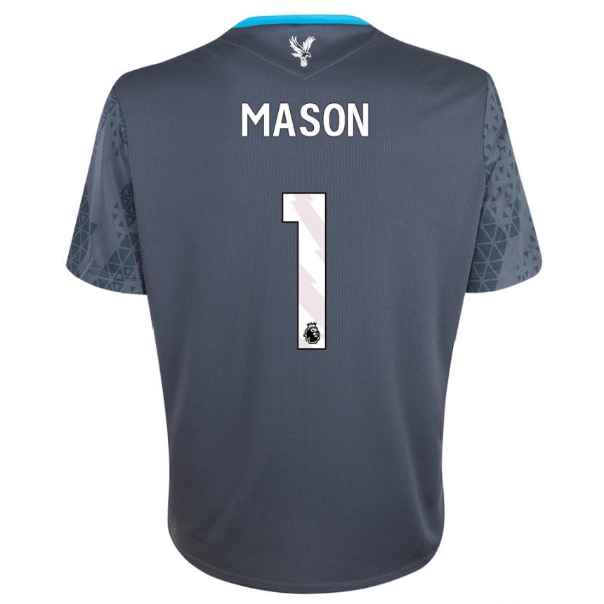 גברים כדורגל Jack Mason #1 אפור כהה לבן חולצת שוער 2025/26