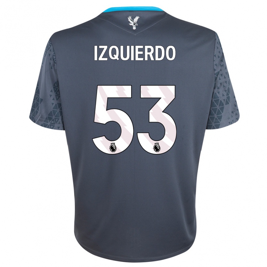 גברים כדורגל ג'קסון איזקווירדו #53 אפור כהה לבן חולצת שוער 2025/26