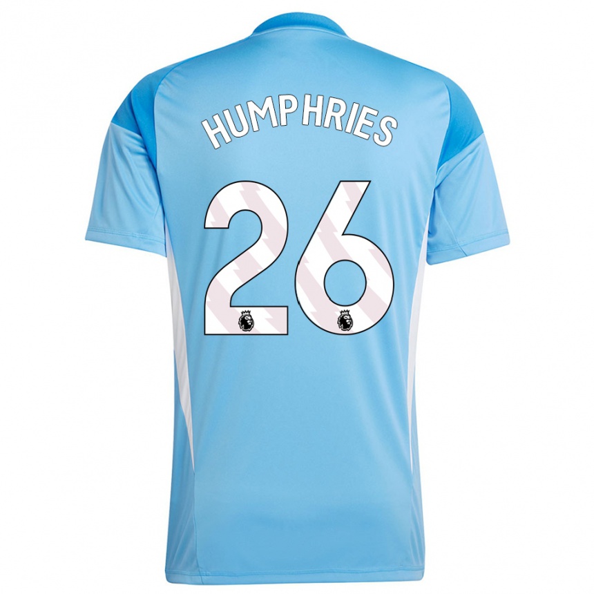 גברים כדורגל Marni Humphries #26 כחול לבן חולצת שוער 2025/26