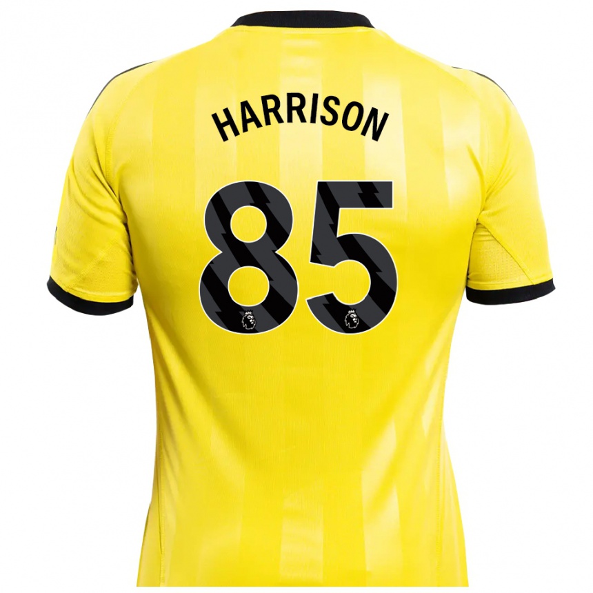 גברים כדורגל אדם הריסון #85 צהוב שחור חולצת שוער 2025/26