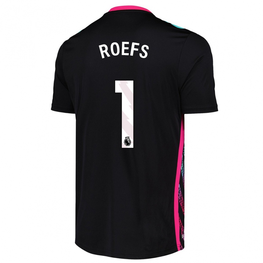 גברים כדורגל רובין רופס #1 שחור לבן חולצת שוער 2025/26