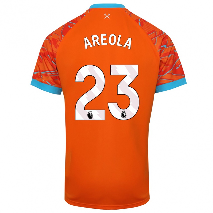 גברים כדורגל אלפונס אראולה #23 כתום לבן חולצת שוער 2025/26