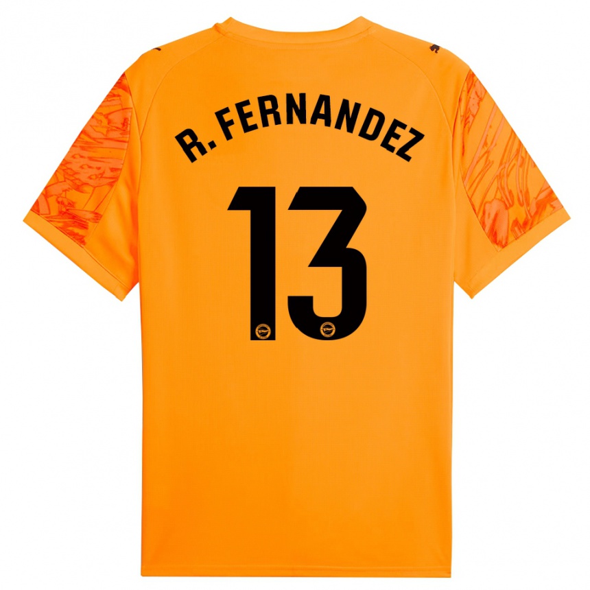 גברים כדורגל ראול פרננדס #13 כתום שחור חולצת שוער 2025/26
