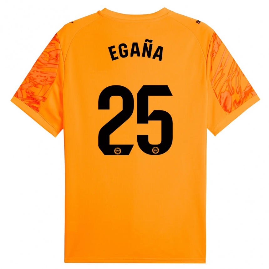 גברים כדורגל Eider Egaña #25 כתום שחור חולצת שוער 2025/26