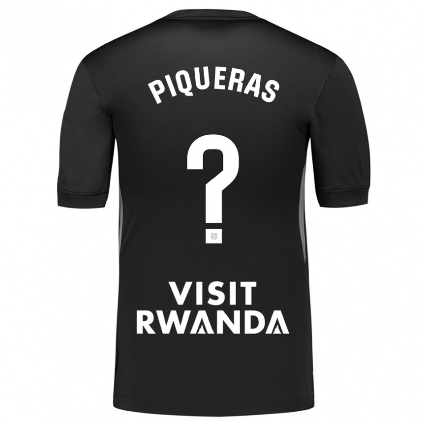 גברים כדורגל Diego Piqueras #0 שחור לבן חולצת שוער 2025/26