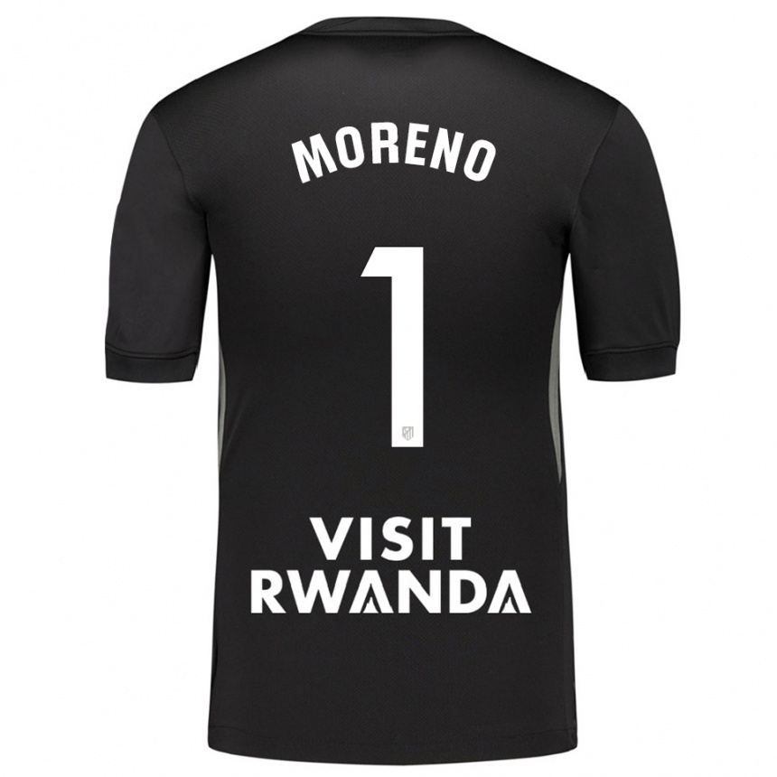 גברים כדורגל Álvaro Moreno #1 שחור לבן חולצת שוער 2025/26