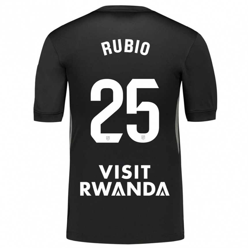גברים כדורגל Daniel Rubio #25 שחור לבן חולצת שוער 2025/26