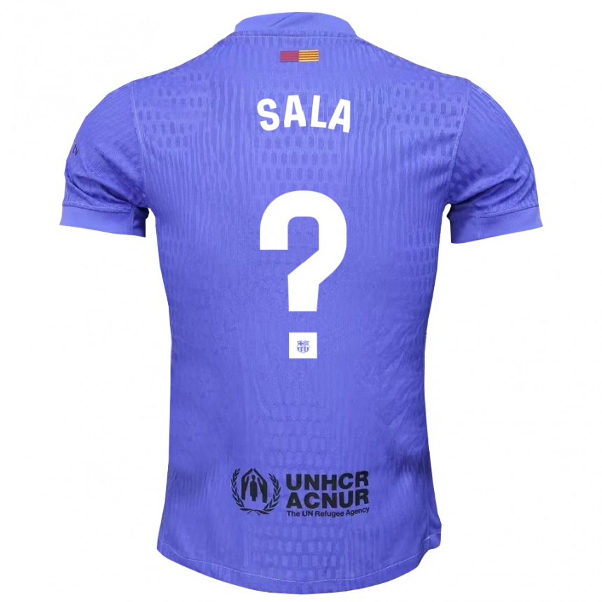 גברים כדורגל Gerard Sala #0 כחול שחור חולצת שוער 2025/26