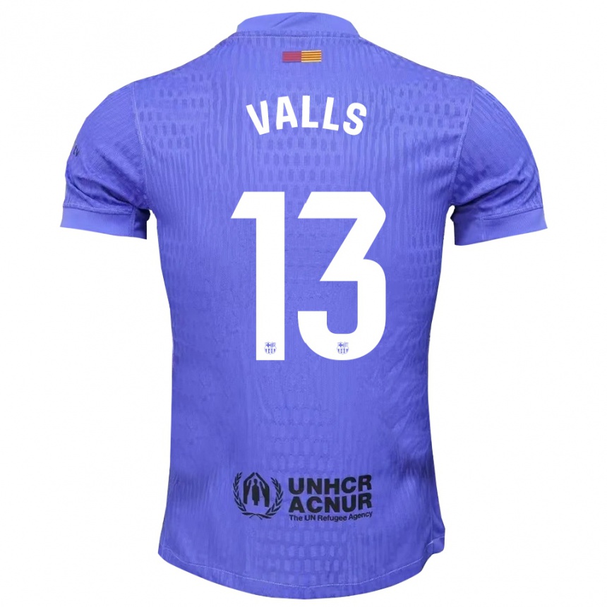 גברים כדורגל Gerard Valls #13 כחול שחור חולצת שוער 2025/26