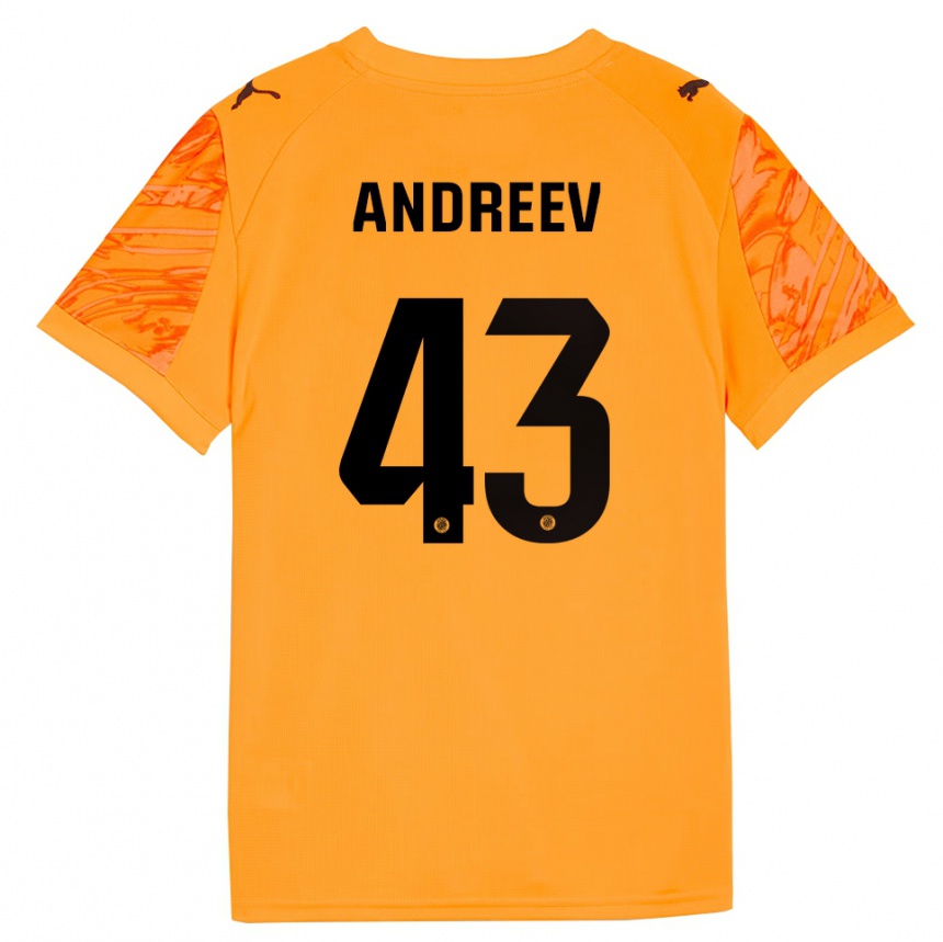 גברים כדורגל אלכסנדר אנדרייב #43 כתום שחור חולצת שוער 2025/26