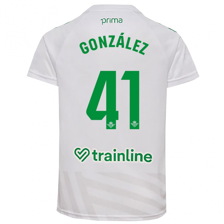 גברים כדורגל Manu González #41 ירוק לבן חולצת שוער 2025/26