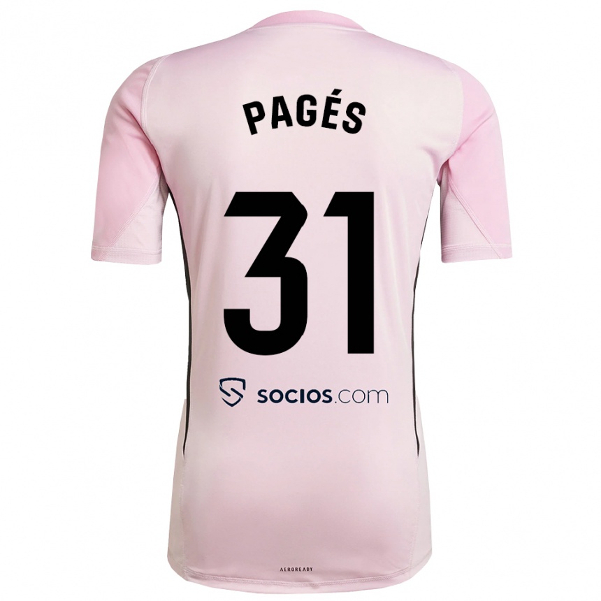 גברים כדורגל Lukas Pagés #31 ורוד שחור חולצת שוער 2025/26