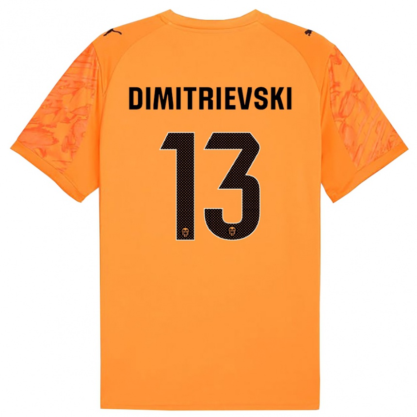 גברים כדורגל סטולה דמיטריבסקי #13 כתום שחור חולצת שוער 2025/26
