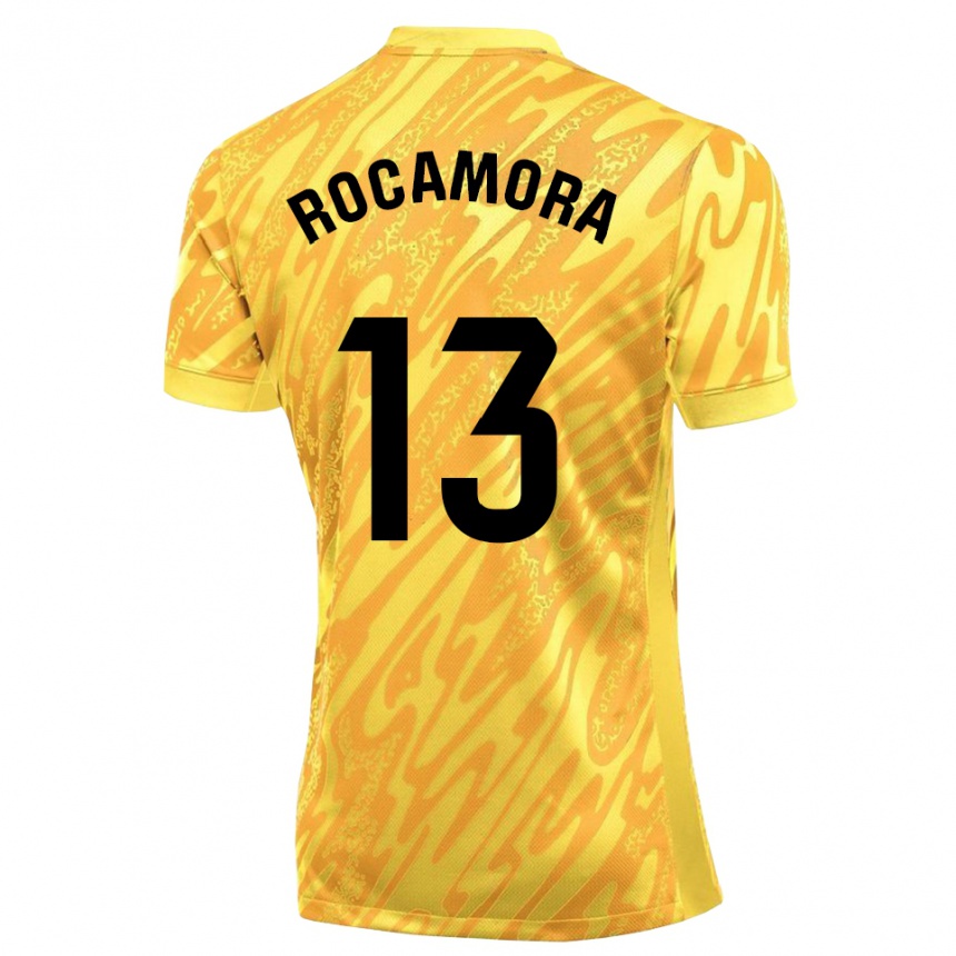 גברים כדורגל María Rocamora Díaz #13 צהוב שחור חולצת שוער 2025/26