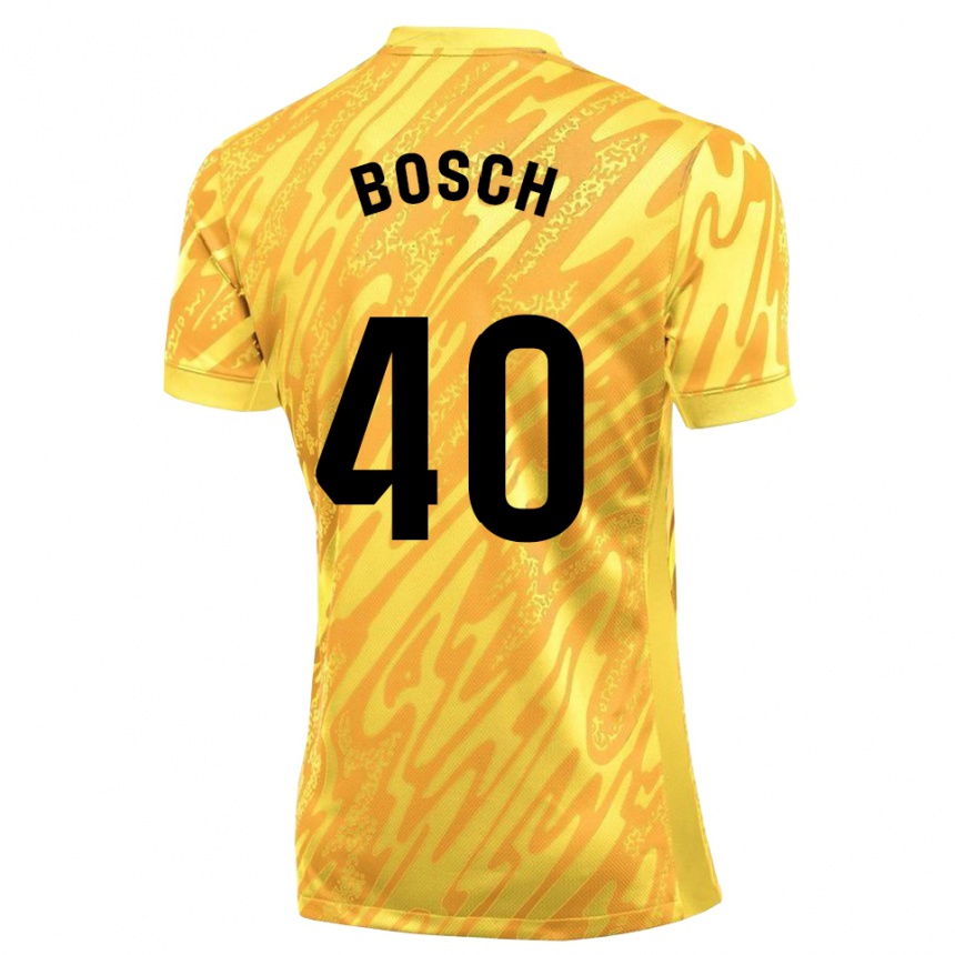 גברים כדורגל אוון בוש לופס #40 צהוב שחור חולצת שוער 2025/26