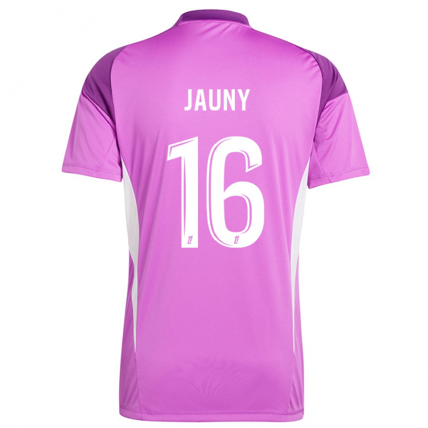 גברים כדורגל Noah Jauny #16 לבנדר לבן חולצת שוער 2025/26