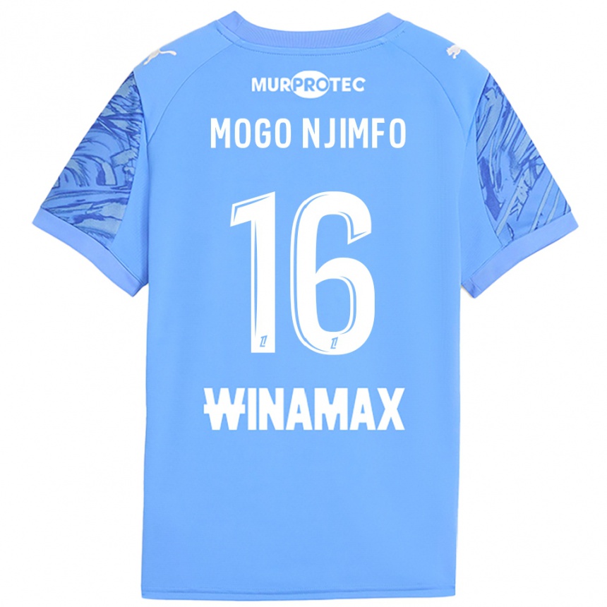גברים כדורגל Arthur Mogo Njimfo #16 כחול בהיר לבן חולצת שוער 2025/26