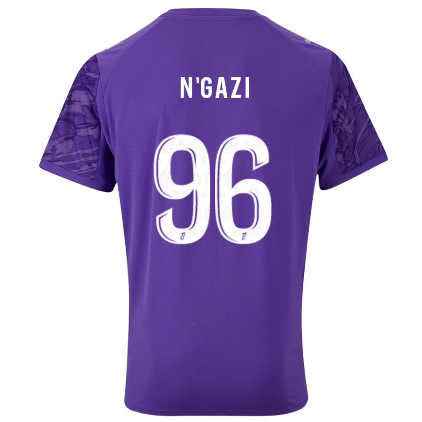 גברים כדורגל Chloé N'gazi #96 סגול לבן חולצת שוער 2025/26