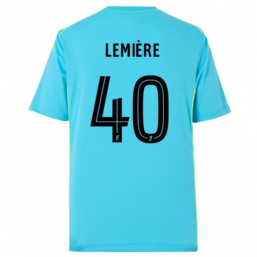 גברים כדורגל Pauline Lemière #40 כחול שמיים שחור חולצת שוער 2025/26