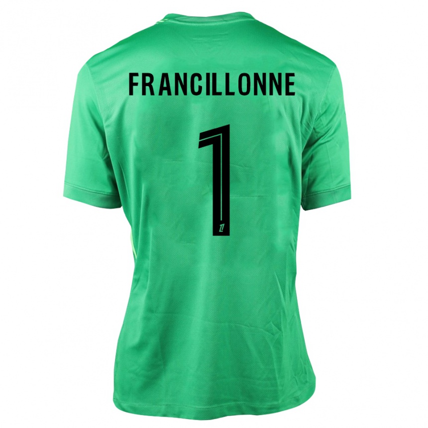 גברים כדורגל Bryan Francillonne #1 ירוק שחור חולצת שוער 2025/26