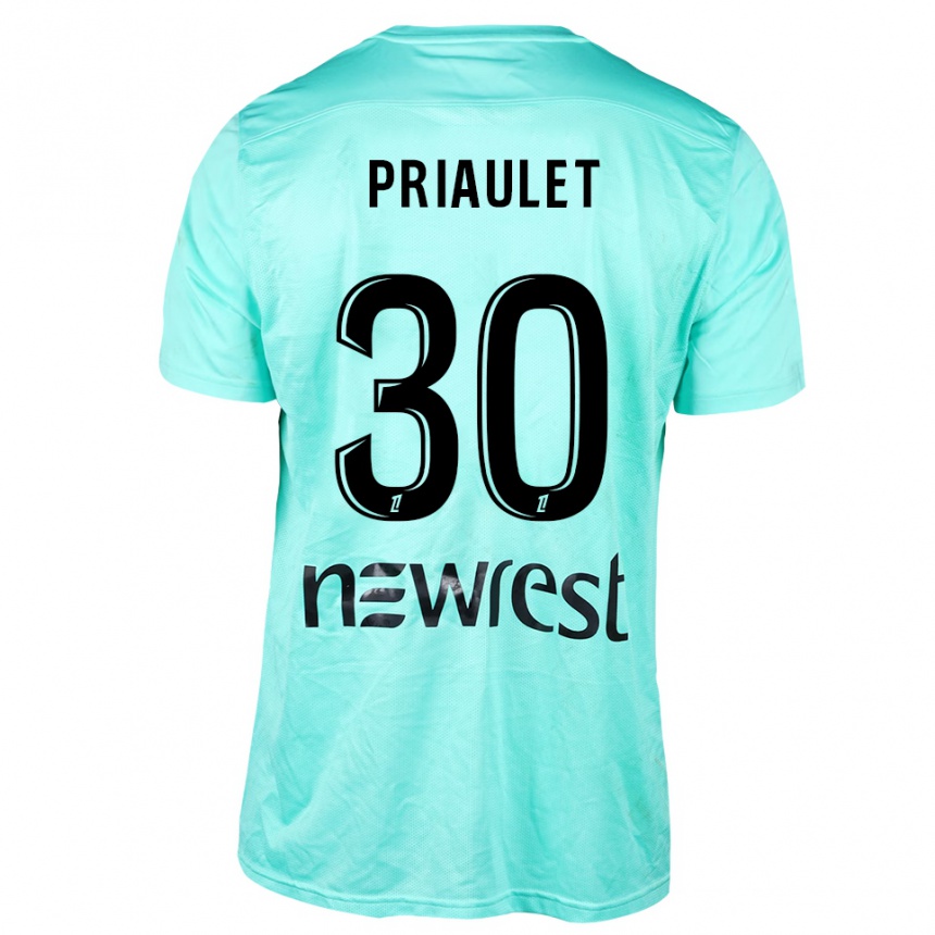 גברים כדורגל Anaïs Priaulet #30 אקווה שחור חולצת שוער 2025/26