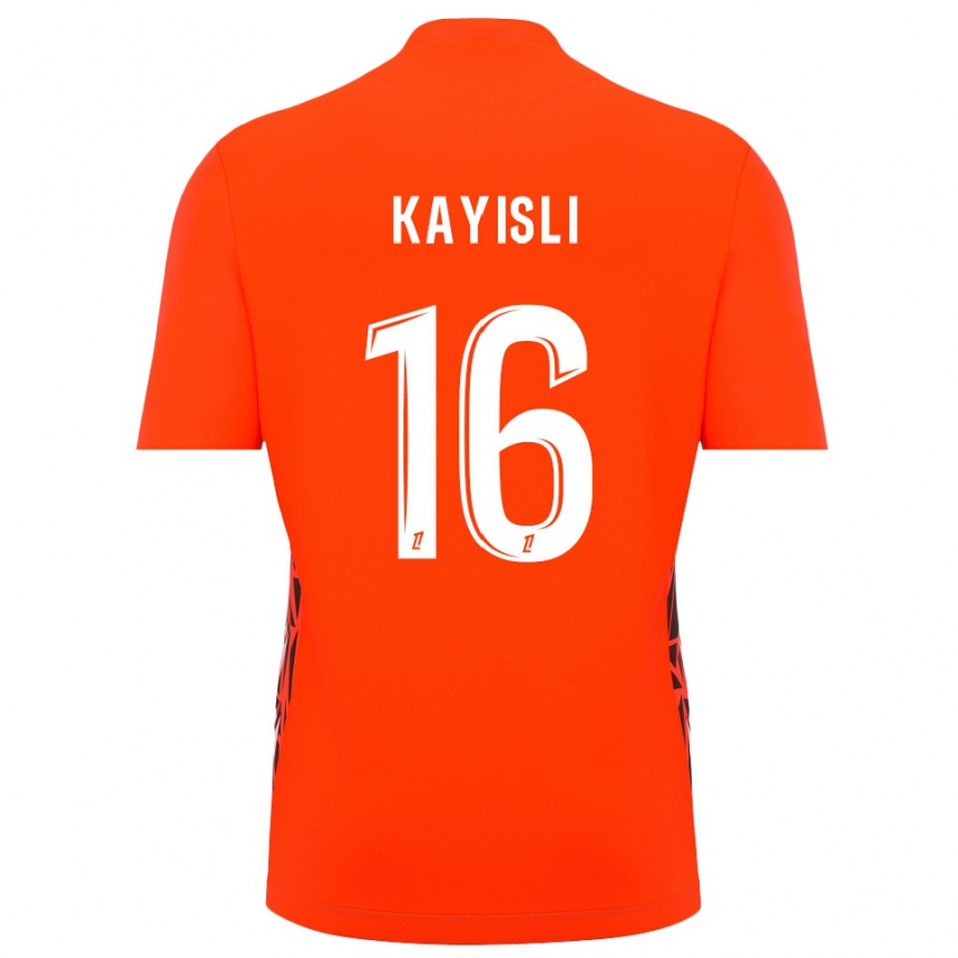 גברים כדורגל Mehmet Kayisli #16 לבן כתום חולצת שוער 2025/26