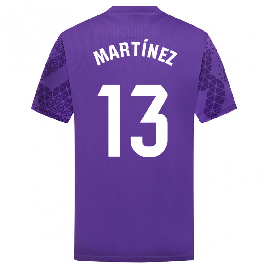 גברים כדורגל Fernando Martínez #13 סגול לבן חולצת שוער 2025/26
