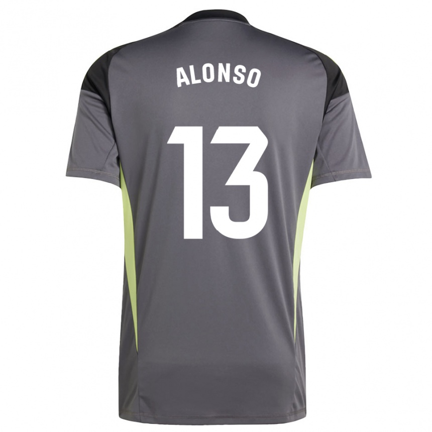 גברים כדורגל Maikel Alonso #13 אפור כהה שחור חולצת שוער 2025/26