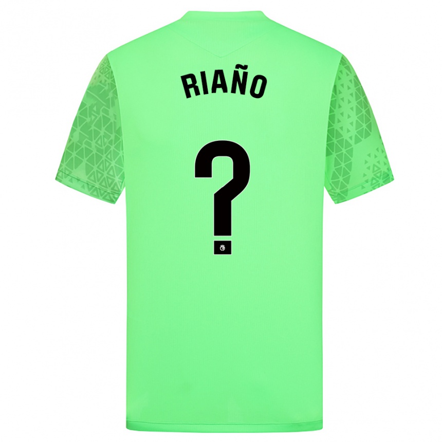 גברים כדורגל Marcos Riaño #0 ירוק קפיצי שחור חולצת שוער 2025/26