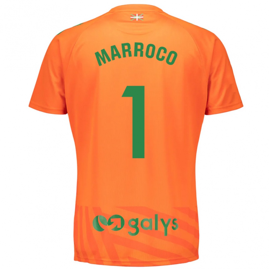 גברים כדורגל Marc Marroco #1 ירוק כתום חולצת שוער 2025/26