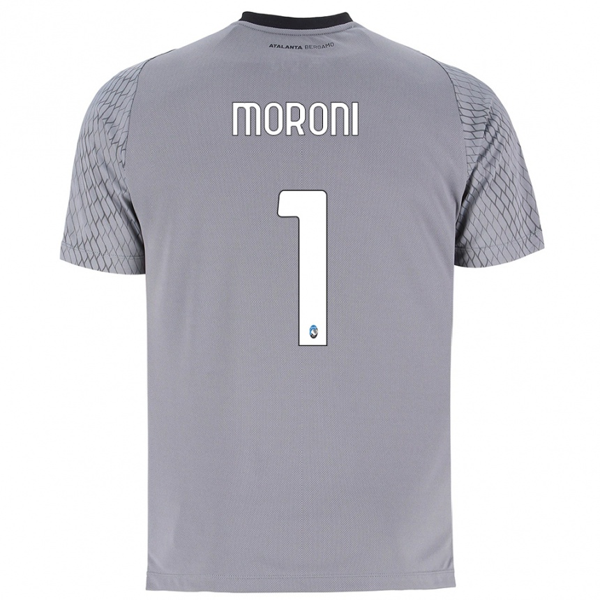 גברים כדורגל Tommaso Moroni #1 אפור כחול אדום חולצת שוער 2025/26