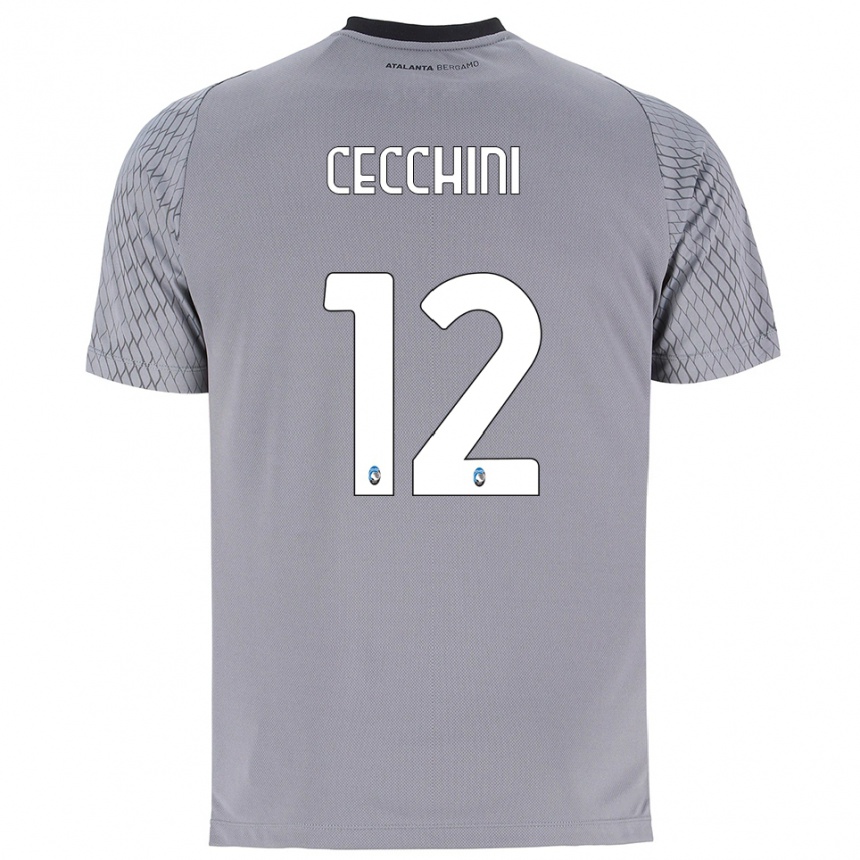 גברים כדורגל פיליפו צ׳קיני #12 אפור כחול אדום חולצת שוער 2025/26