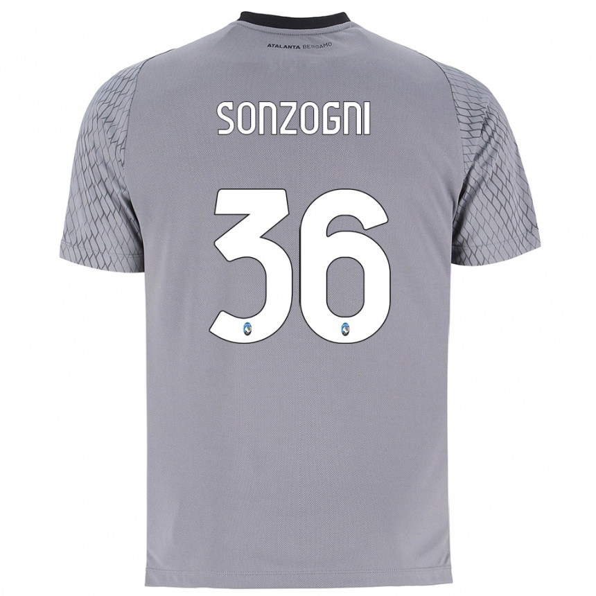 גברים כדורגל מתיה סונצוגני #36 אפור כחול אדום חולצת שוער 2025/26