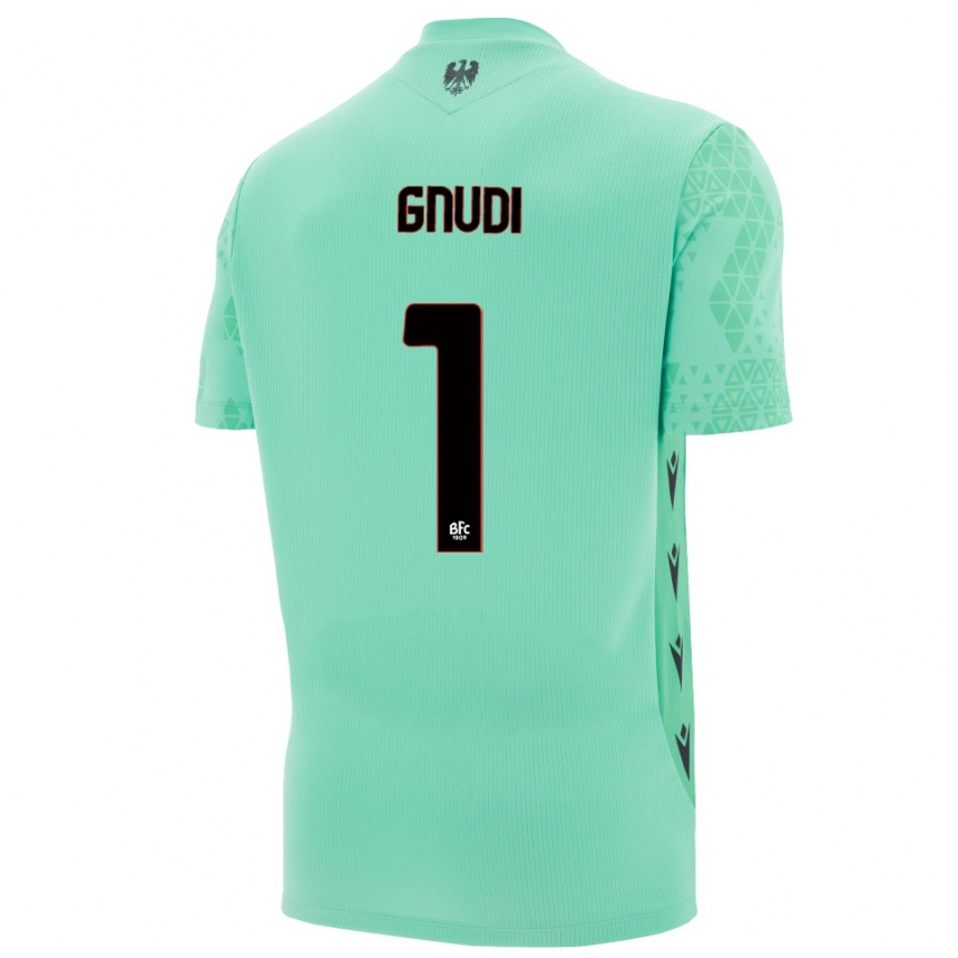 גברים כדורגל Riccardo Gnudi #1 כחול מנטה שחור חולצת שוער 2025/26