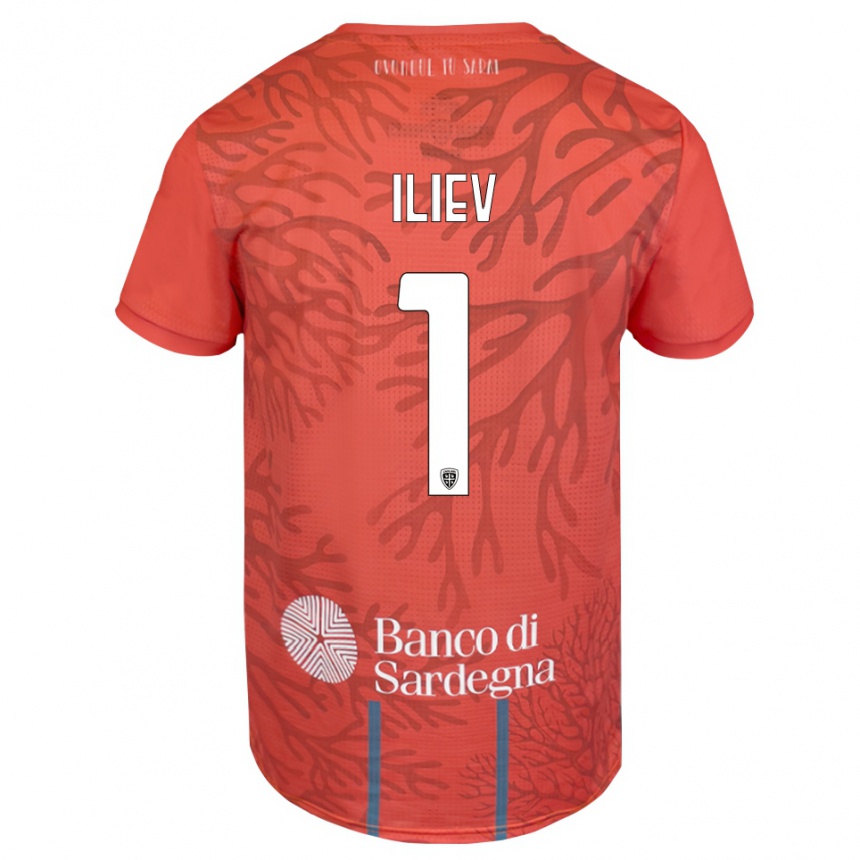 גברים כדורגל וליזאר-איליה אילייב #1 כתום אדום לבן חולצת שוער 2025/26