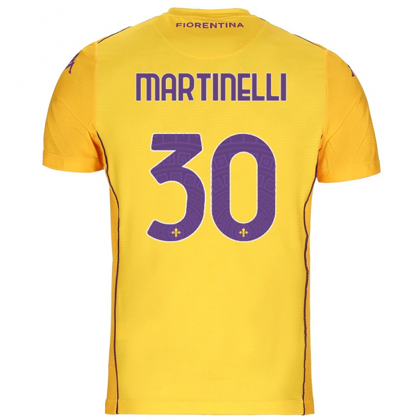 גברים כדורגל טומאסו מרטינלי #30 כתום צהוב סגול חולצת שוער 2025/26