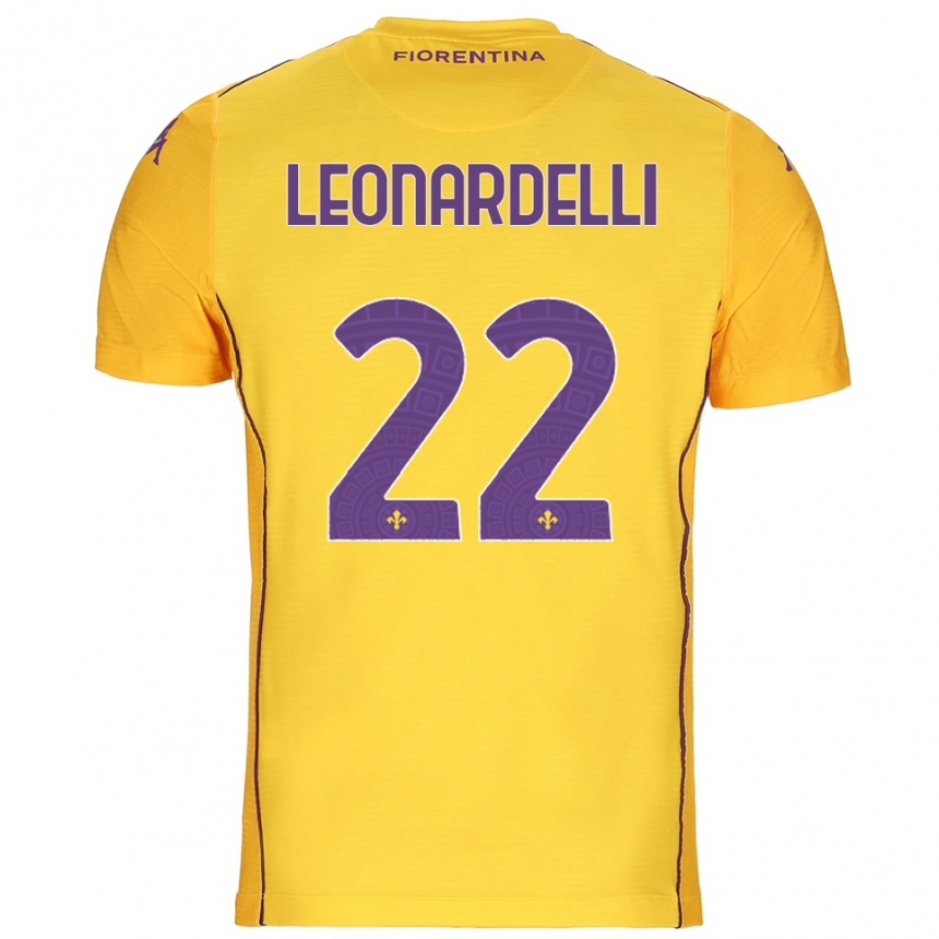 גברים כדורגל פייטרו לאונרדלי #22 כתום צהוב סגול חולצת שוער 2025/26