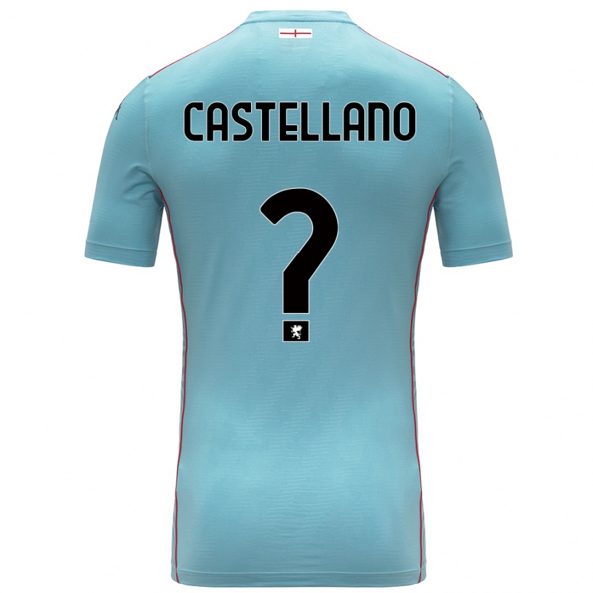 גברים כדורגל Cristiano Castellano #0 אפור כחול חולצת שוער 2025/26