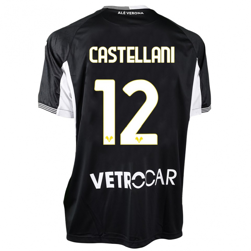 גברים כדורגל Zeno Castellani #12 שחור לבן חולצת שוער 2025/26