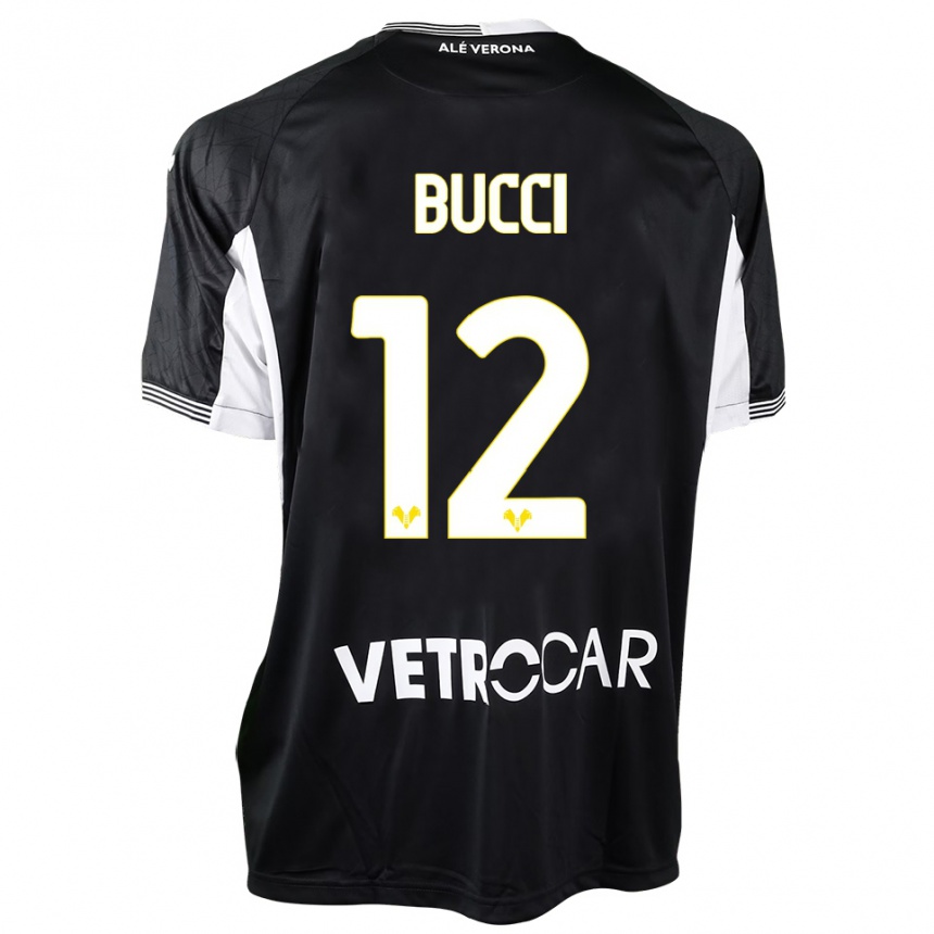 גברים כדורגל Irene Bucci #12 שחור לבן חולצת שוער 2025/26